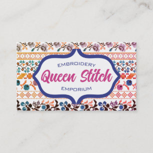 Kruispuntborduurbloemen blauw visitekaartje