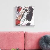 Kruispunten Abstract Canvas Afdruk (Insitu (Woonkamer))