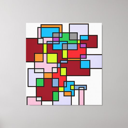 Kruispunten - Etude Nr. 3: Multidimensionale Reali Canvas Afdruk (Voorkant)