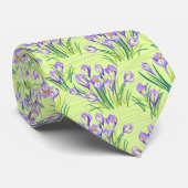 Kruispunten op lichtgroen stropdas (Opgerold)