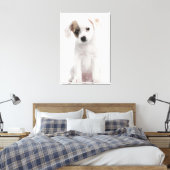 Kruispuppy (2 maanden oud) canvas afdruk (Insitu (Slaapkamer))
