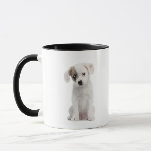 Kruispuppy (2 maanden oud) mok (Links)