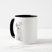 Kruispuppy (2 maanden oud) mok (Voorkant links)