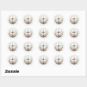 Kruisronde stickers (Vel)