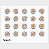 Kruisronde stickers (Vel)