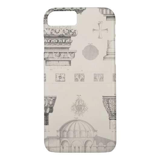 Kruissectie en architectonische details van Kutciu Case-Mate iPhone Case (Achterkant)