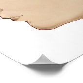 Kruissectie van de hersenen met slagaders poster (Hoek)