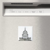 Kruissectie van de kathedraal van St. Paul Magneet (Insitu (Vaatwasser))