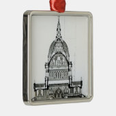 Kruissectie van de kathedraal van St. Paul Metalen Ornament (Rechts)