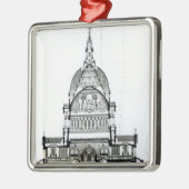 Kruissectie van de kathedraal van St. Paul Metalen Ornament (Links)