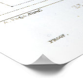 Kruissectie van de kathedraal van St. Paul Poster (Hoek)