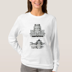Kruissectie van de kathedraal van St. Paul T-shirt