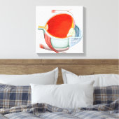 Kruissectie van menselijke ogen canvas afdruk (Insitu (Slaapkamer))
