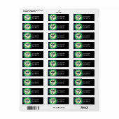 Kruissilhouet; gloeiend etiket (Full Sheet)