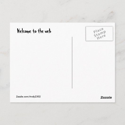 Kruisspin ~ briefkaart (Achterkant)