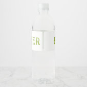  kruisspringbloemen Heilig water Waterfles Etiket (Achterkant)