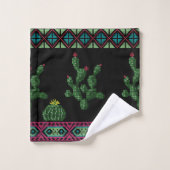 Kruissteek bloemen borduurderig kruislingkruis bad handdoek (Wasdoekje)