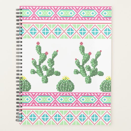 Kruissteek bloemen borduurderig kruislingkruis planner (Voorkant)