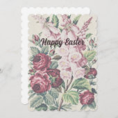 kruissteek bloemen feestdagenkaart (Voorkant / Achterkant)