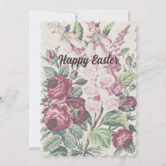 kruissteek bloemen feestdagenkaart