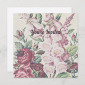 kruissteek bloemen kaart (Voorkant / Achterkant)