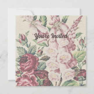 kruissteek bloemen kaart