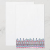 Kruissteek Briefpapier (Voorkant / Achterkant)