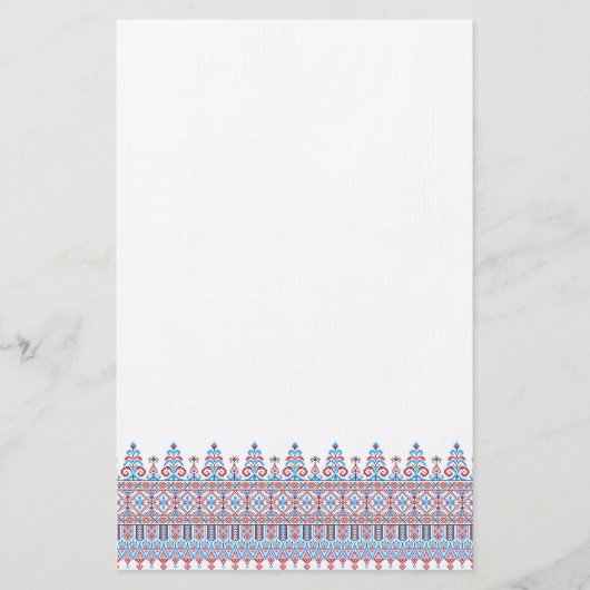 Kruissteek Briefpapier (Voorkant)