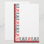 Kruissteek Briefpapier (Voorkant / Achterkant)