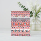 Kruissteek design patronen briefkaart (Staand voorkant)