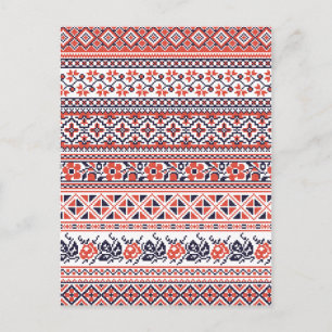 Kruissteek design patronen briefkaart