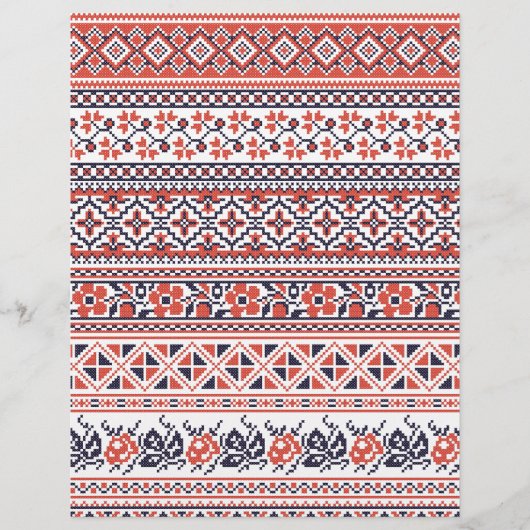 Kruissteek design patronen flyer (Voorkant)