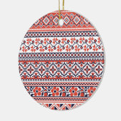 Kruissteek design patronen keramisch ornament (Links)