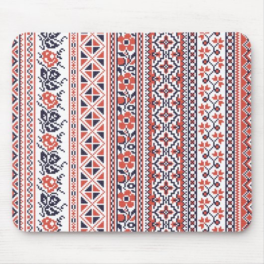 Kruissteek design patronen muismat (Voorkant)