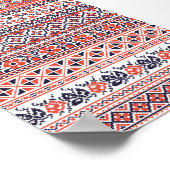 Kruissteek design patronen poster (Hoek)