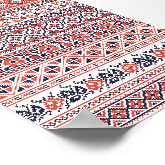 Kruissteek design patronen poster (Hoek)