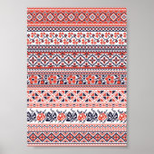 Kruissteek design patronen poster (Voorkant)