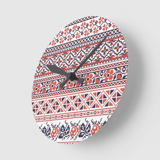 Kruissteek design patronen ronde klok (Hoek)