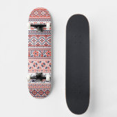 Kruissteek design patronen skateboard (Voorkant)