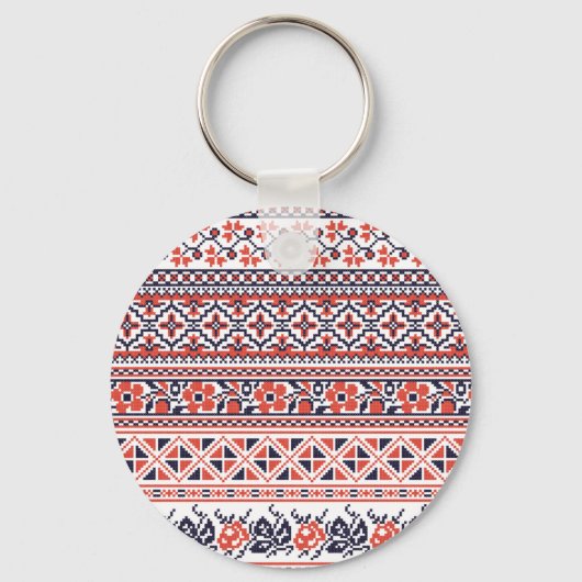Kruissteek design patronen sleutelhanger (Voorkant)