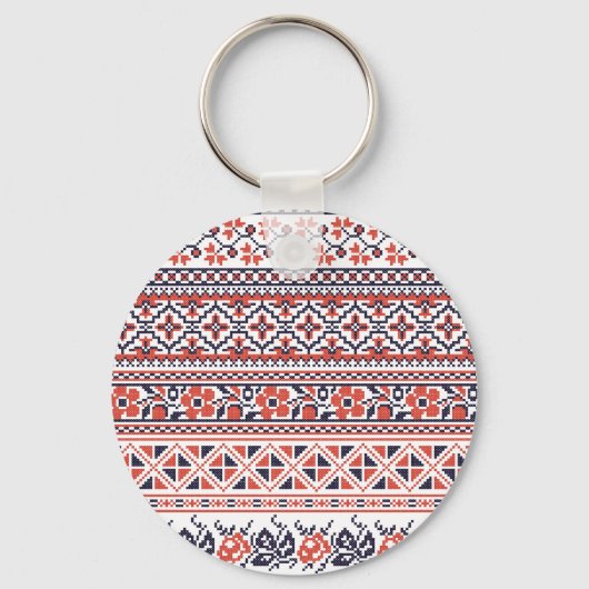 Kruissteek design patronen sleutelhanger (Voorkant)