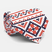 Kruissteek design patronen stropdas (Opgerold)