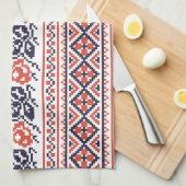 Kruissteek design patronen theedoek (Quarter Fold)