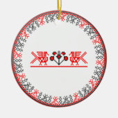 Kruissteek Keramisch Ornament (Voorkant)