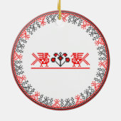 Kruissteek Keramisch Ornament (Achterkant)