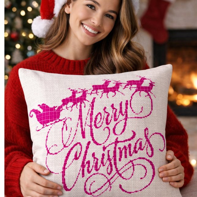 Kruissteek Kerstmis Kussenhoes Kussen (Creator heeft geüpload)