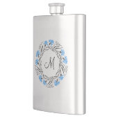 Kruissteek Kornflower Circle Monogram Initiaal Flacon (Links)