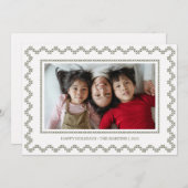 Kruissteek lijst prettige feestdagen Kaart (Voorkant / Achterkant)