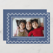 Kruissteek lijst prettige feestdagen Kaart (Voorkant / Achterkant)