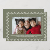 Kruissteek lijst prettige feestdagen Kaart (Voorkant / Achterkant)